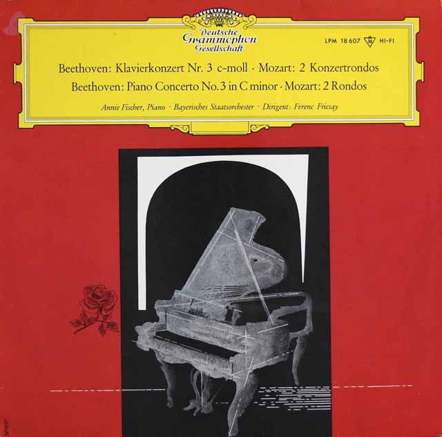 フィッシャー、フリッチャイのベートーヴェン/ピアノ協奏曲第3番　独DGG　3518　LP レコード