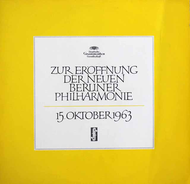 ベルリン・フィルハーモニー・ホール開館に寄せて（1963年10月15日）　カラヤンの第九練習風景　独DGG　3518　LP レコード