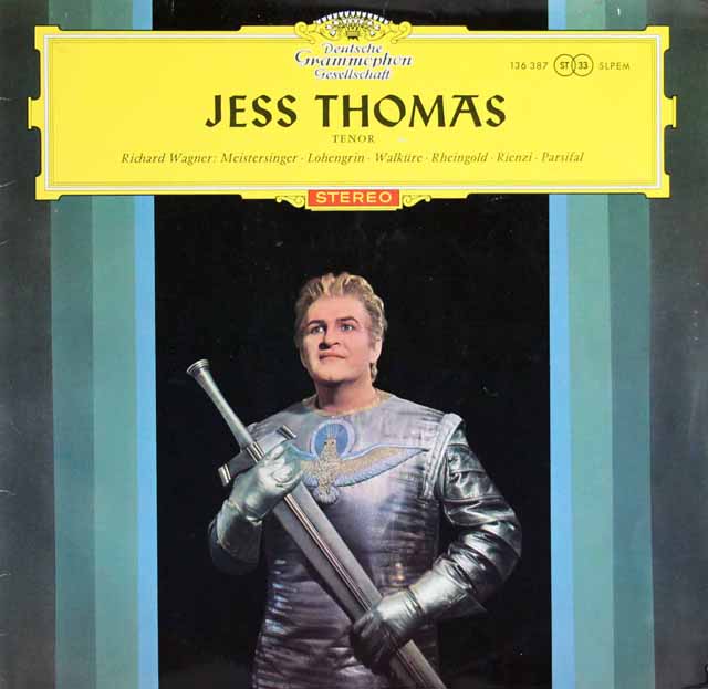 【赤ステレオ、独最初期盤】　ジェス・トーマスのワーグナー/アリア集　独DGG　3518　LP レコード