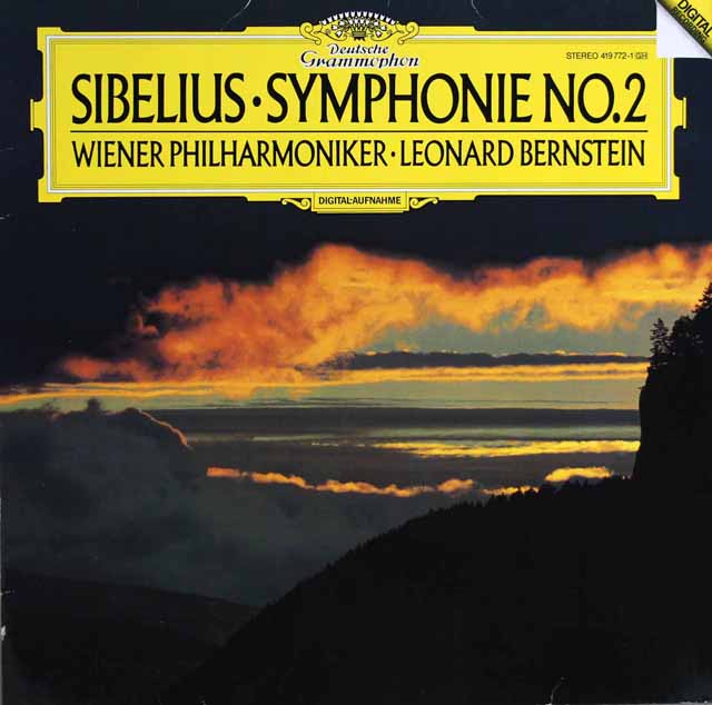 バーンスタインのシベリウス/交響曲第2番　独DGG　3518　LP レコード