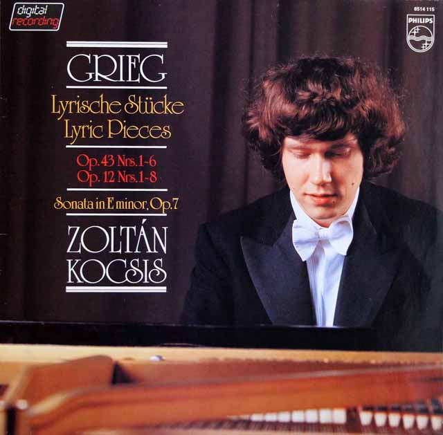 コチシュのグリーグ/抒情小曲集、ピアノ・ソナタ　蘭PHILIPS　3518　LP レコード