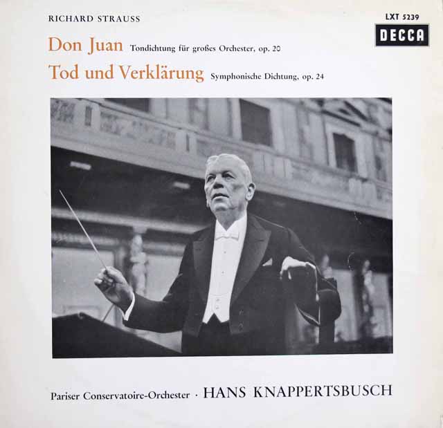 クナッパーツブッシュのR.シュトラウス/「ドン・ファン」、「死と浄化」　独DECCA　3518　LP レコード