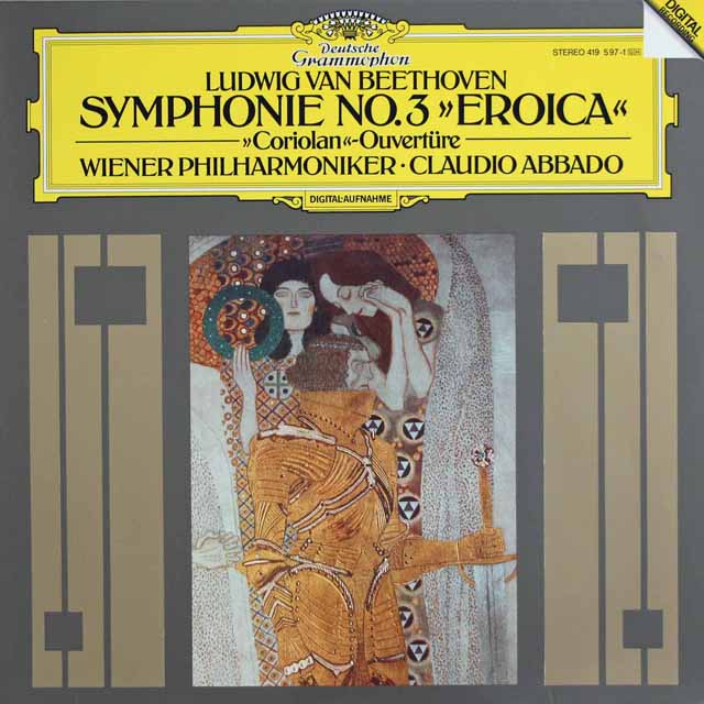 アバドのベートーヴェン/交響曲第3番「英雄」ほか　独DGG　3519　LP レコード