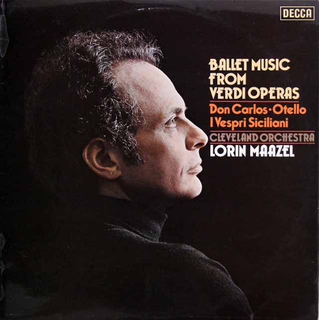 【オリジナル盤】　マゼールのヴェルディ/オペラのバレエ音楽集　英DECCA　3519　LP レコード