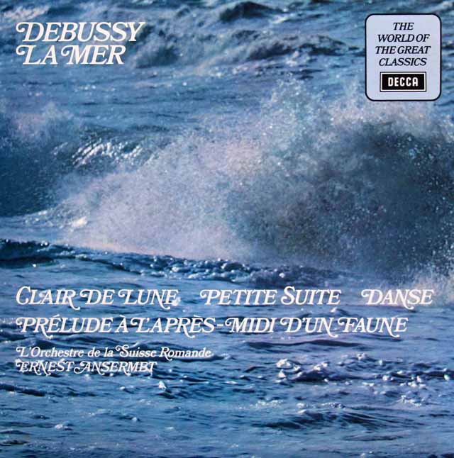 アンセルメのドビュッシー/交響詩「海」ほか　英DECCA　3519　LP レコード