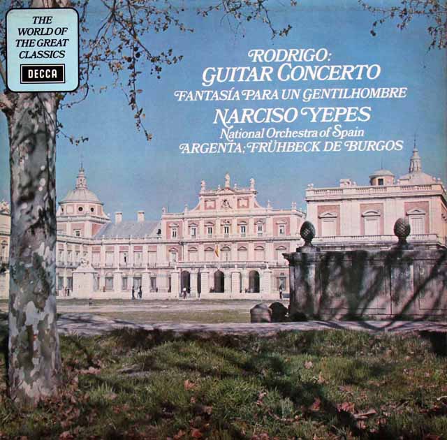 イエペス、アルヘンタのロドリーゴ/「アランフェス」協奏曲ほか　英DECCA　3519　LP レコード