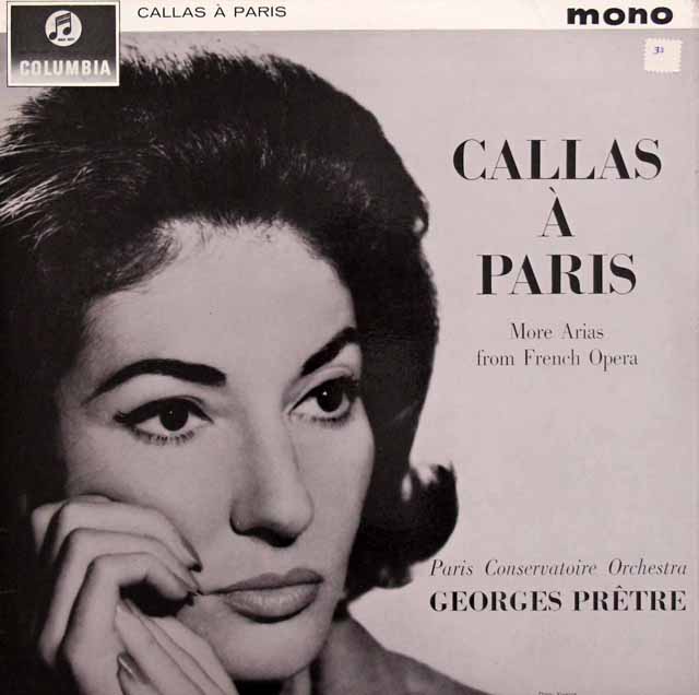 “パリのカラス” - フレンチオペラ・アリア集　英Columbia　3519　LP レコード