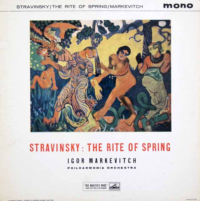 【モノラル】　マルケヴィチのストラヴィンスキー/「春の祭典」　英EMI　3519　LP レコード