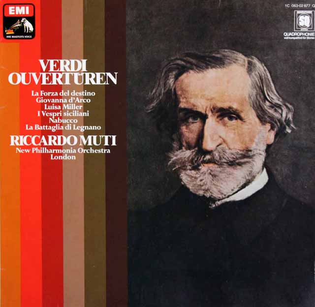 ムーティのヴェルディ/「ナブッコ」ほか序曲集　独EMI　3519　LP レコード