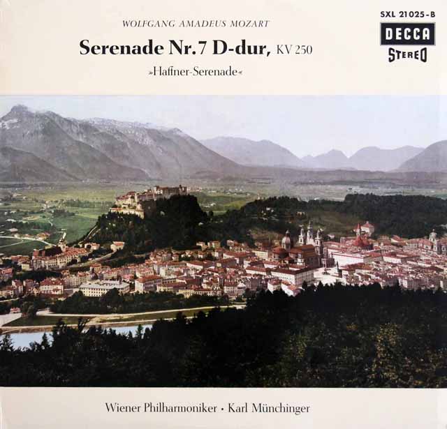 ミュンヒンガーのモーツァルト/ハフナー・セレナード　独DECCA　3519　LP レコード