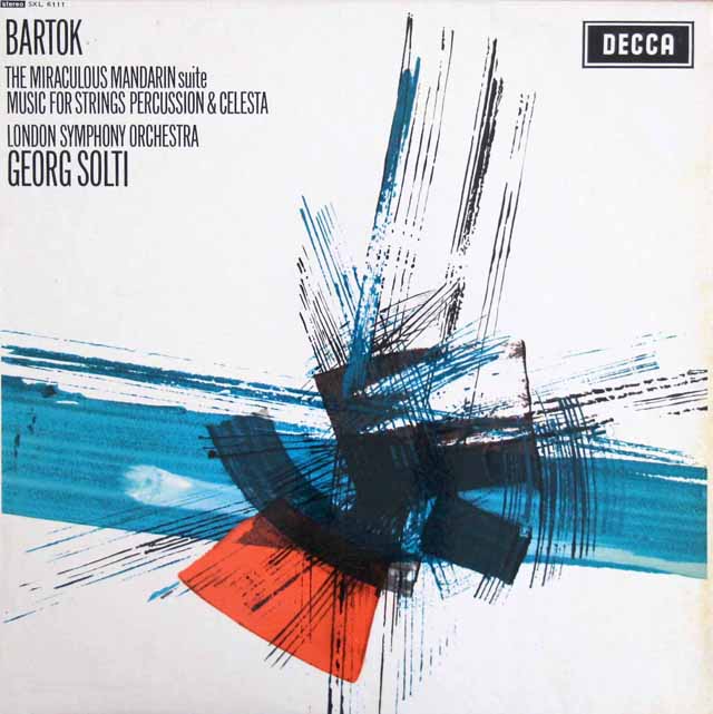 ショルティのバルトーク/「中国の不思議な役人」ほか　英DECCA　3520　LP レコード