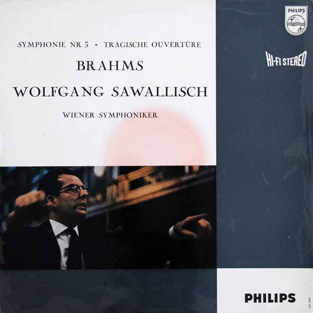 【オリジナル盤】　サヴァリッシュのブラームス/交響曲第3番＆「悲劇的序曲」　蘭PHILIPS　3520　LP レコード
