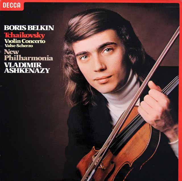 【オリジナル盤】　ベルキン、アシュケナージのチャイコフスキー/ヴァイオリン協奏曲ほか　英DECCA　3520　LP レコード