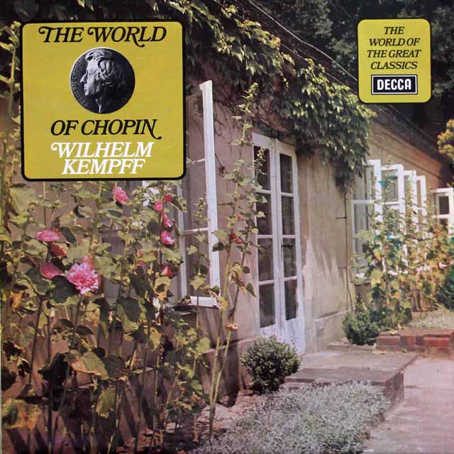 ケンプのショパン/幻想即興曲、ピアノソナタ第2番ほか　英DECCA　3520　LP レコード