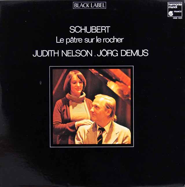 ネルソン、デームスのシューベルト/「岩の上の羊飼い」ほか　仏HM　3520　LP レコード