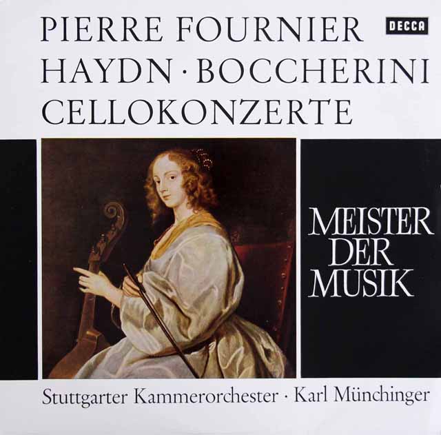 フルニエ、ミュンヒンガーのハイドン、ボッケリーニ/チェロ協奏曲集　独DECCA　3520　LP レコード