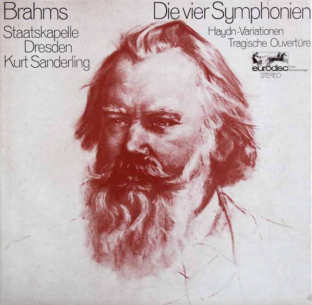 ザンデルリンクのブラームス/交響曲全集　独eurodisc　3520　LP レコード