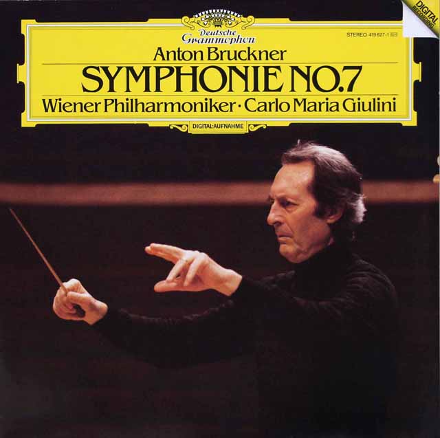 ジュリーニのブルックナー/交響曲第7番　独DGG　3521　LP レコード
