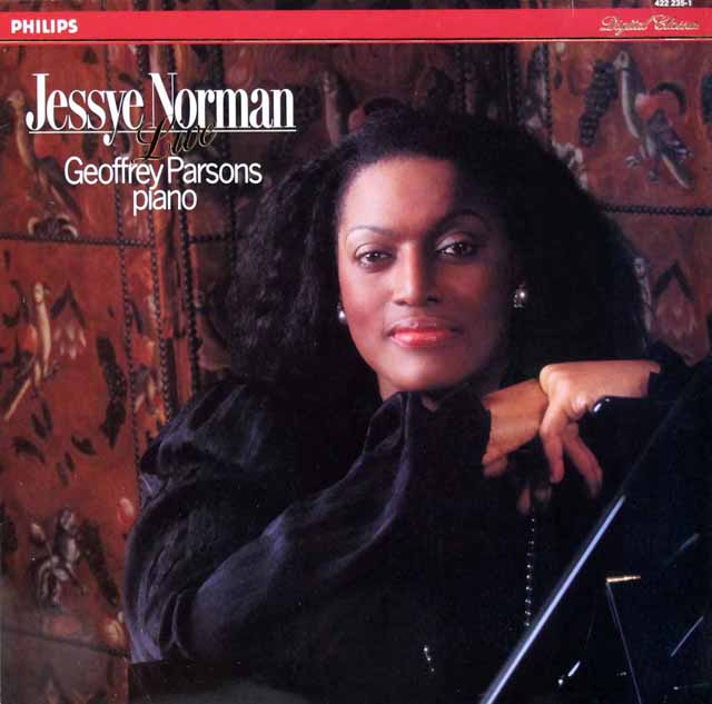 ジェシー・ノーマンの「ヨーロピアン・ライヴ」　 (ハイドン、ヘンデル、マーラー、ベルク、黒人霊歌ほか）　蘭PHILIPS　3521　LP レコード