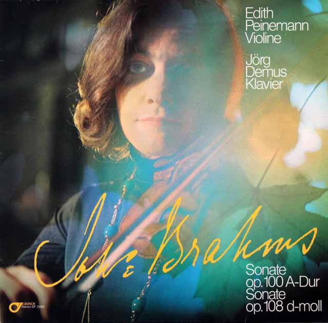 【オリジナル盤】　パイネマン、デームスのブラームス/ヴァイオリンソナタ第2、3番　独DARNOK　3521　LP レコード