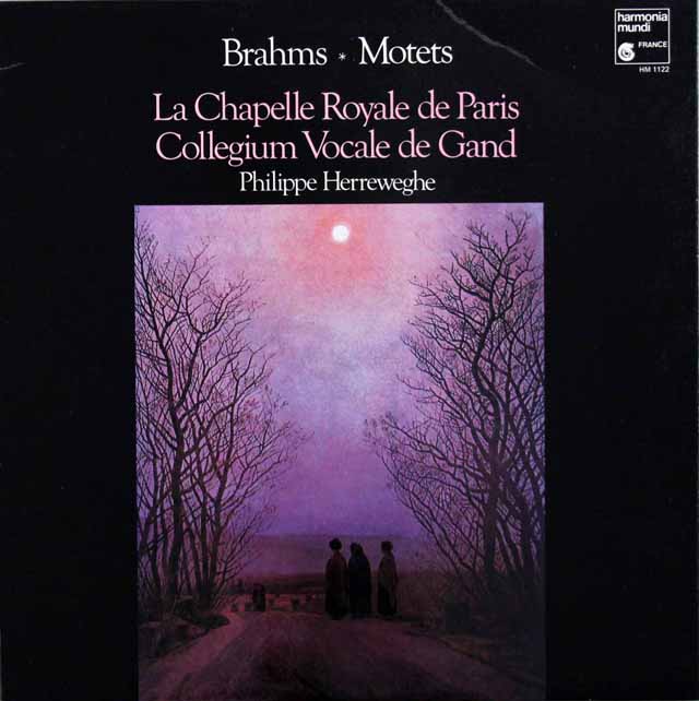 ヘレヴェッヘのブラームス/モテット集　仏HM　3521　LP レコード