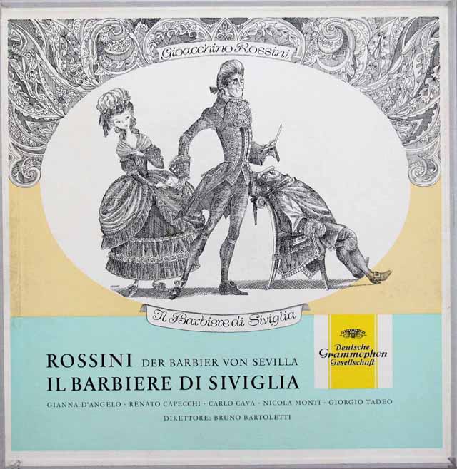 バルトレッティのロッシーニ/「セビリアの理髪師」全曲　独DGG　3521　LP レコード