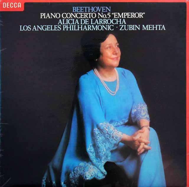 【オリジナル盤】　ラローチャ、メータのベートーヴェン/ピアノ協奏曲第5番「皇帝」　英DECCA　3522　LP レコード