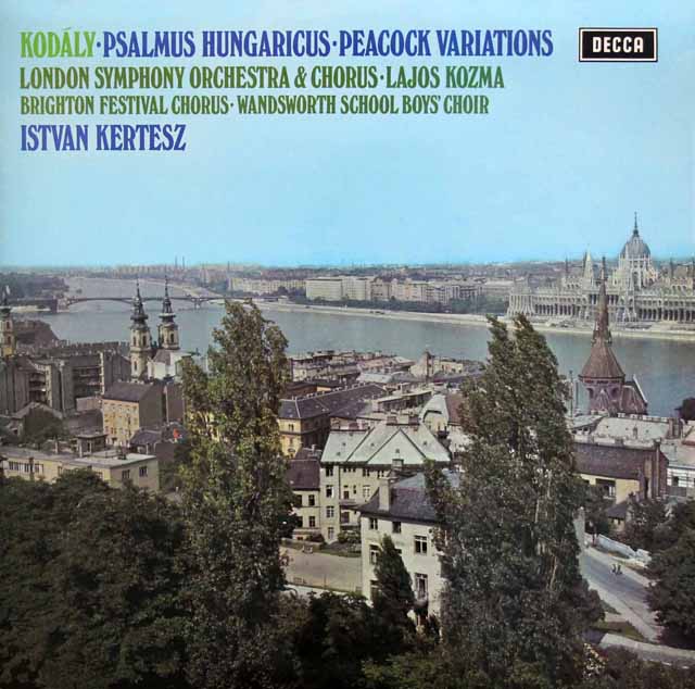 【オリジナル盤】　ケルテスのコダーイ/「ハンガリー詩篇」ほか　英DECCA　3522　LP レコード