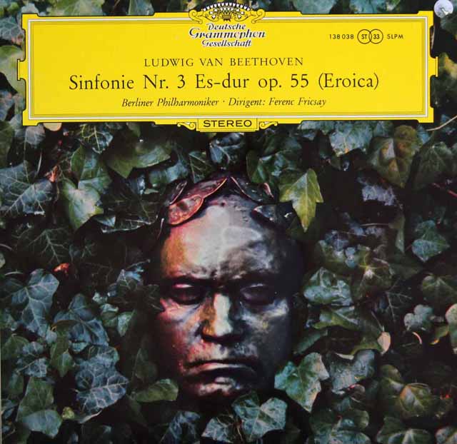 【独最初期盤】　フリッチャイのベートーヴェン/交響曲第3番「英雄」　独DGG　3522　LP レコード