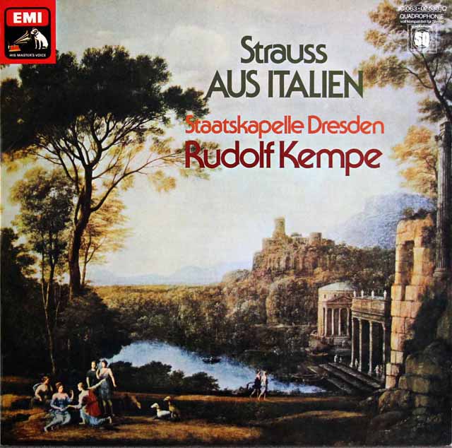 ケンペのR.シュトラウス/交響的幻想曲「イタリアより」　独EMI　3522　LP レコード