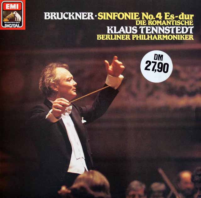 テンシュテットのブルックナー/交響曲第4番「ロマンティック」　独EMI　3522　LP レコード