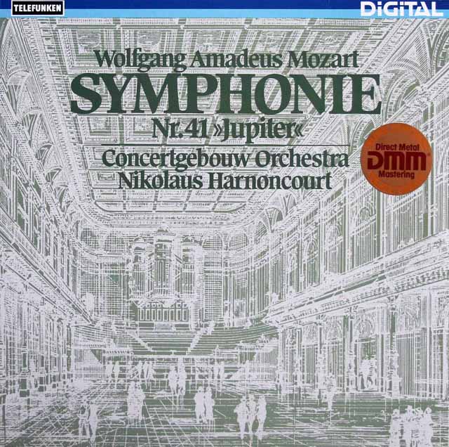 アーノンクールのモーツァルト/交響曲第41番「ジュピター」　独TELEFUNKEN　3522　LP レコード