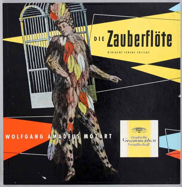 フリッチャイのモーツァルト/「魔笛」全曲　独DGG　3522　LP レコード