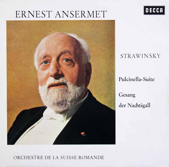 アンセルメのストラヴィンスキー/組曲「プルチネルラ」ほか　独DECCA　3523　LP レコード