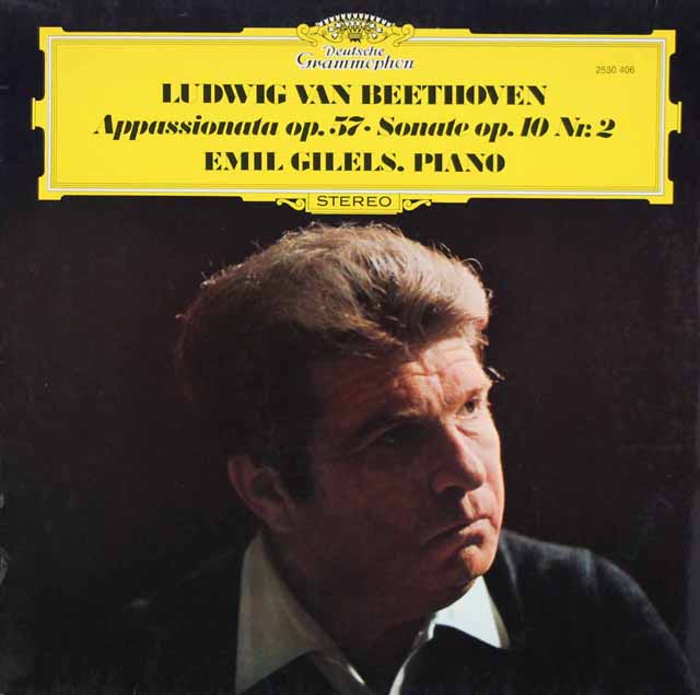 ギレリスのベートーヴェン/ピアノソナタ第6番、第23番「熱情」　独DGG　3523　LP レコード