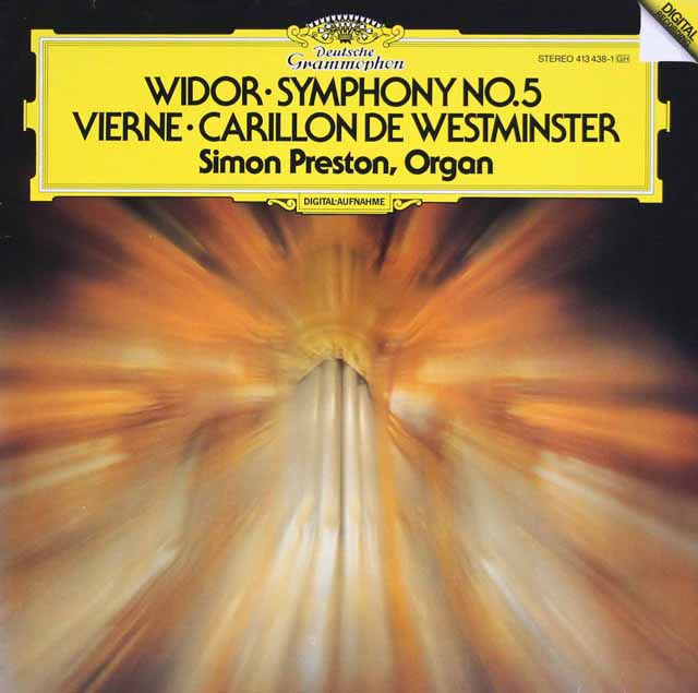 プレストンのヴィエルヌ/「ウェストミンスターの鐘」ほか　独DGG　3523　LP レコード