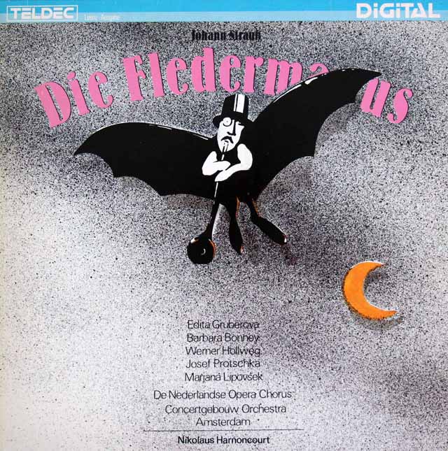 アーノンクールのJ.シュトラウスII/「こうもり」全曲　独ETERNA　3523　LP レコード