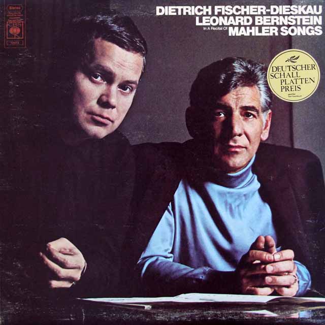 D.F=ディースカウ&バーンスタインのマーラー/歌曲集　英CBS  3523　LP レコード
