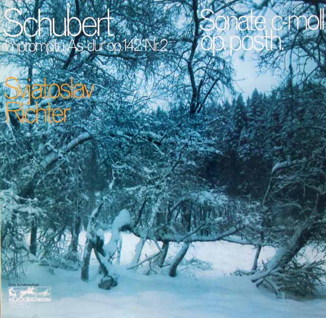 リヒテルのシューベルト/ピアノソナタ第19番ほか　独eurodisc　3523　LP レコード
