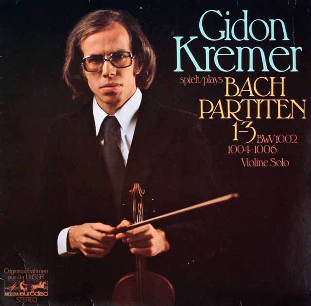 クレーメルのバッハ/パルティータ（第1番～第3番）　独eurodisc　3523　LP レコード