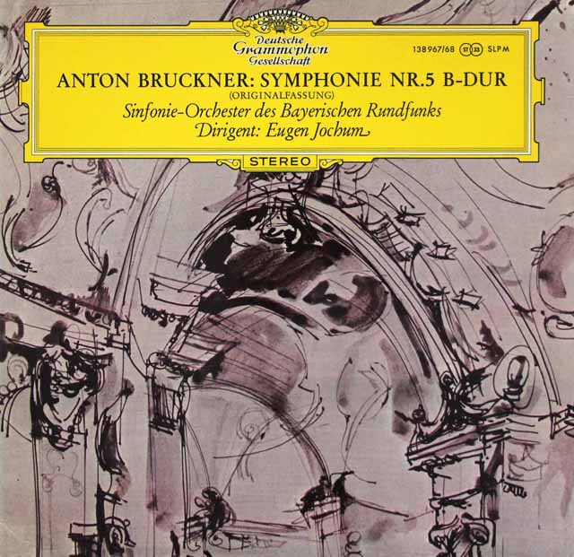 【独最初期盤】　ヨッフムのブルックナー/交響曲第5番　独DGG　3524　LP レコード