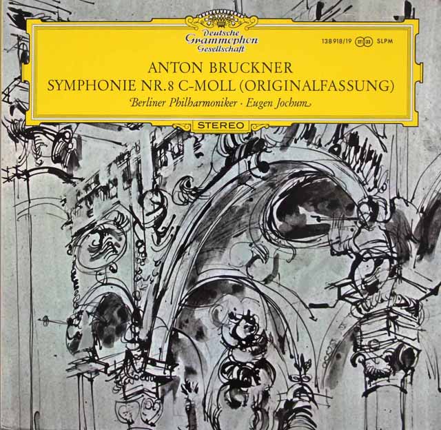 【独最初期盤】　ヨッフムのブルックナー/交響曲第8番　独DGG　3524　LP レコード
