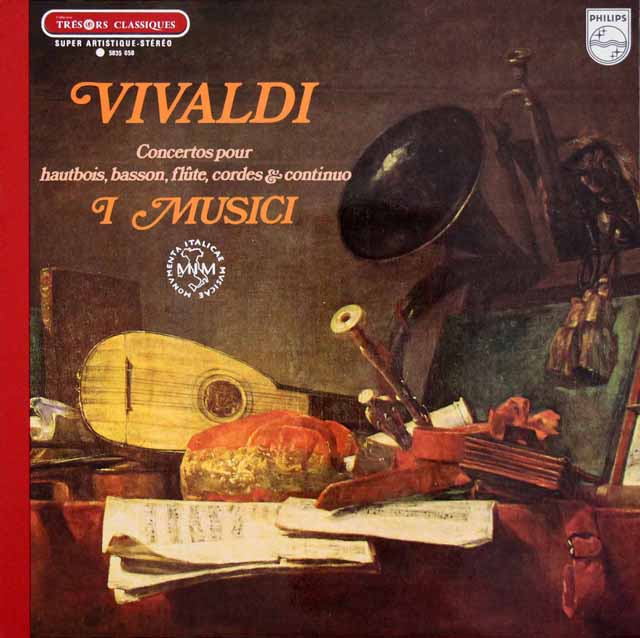 ガッゼローニ、イ・ムジチのヴィヴァルディ/フルート協奏曲ほか　仏PHILIPS　3524　LP レコード