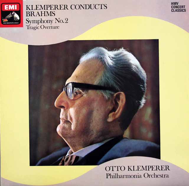 クレンペラーのブラームス/交響曲第2番　英EMI　3524　LP レコード