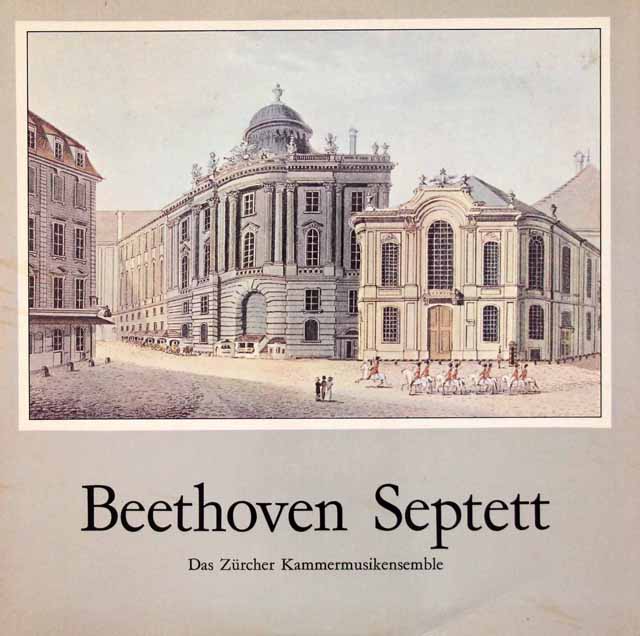 チューリッヒ室内アンサンブルのベートーヴェン/七重奏曲　スイスexlibris　3524　LP レコード