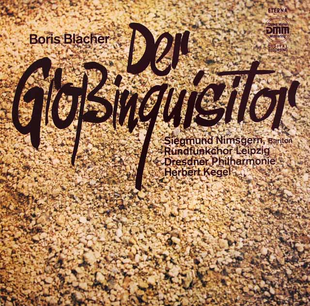 ケーゲルのブラッハ/オラトリオ「大審問官」　独ETERNA　3524　LP レコード