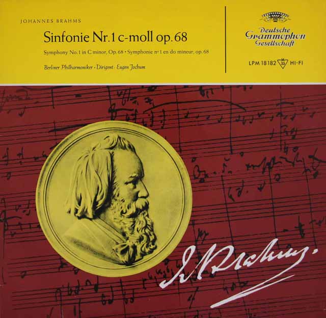 ヨッフムのブラームス/交響曲第1番　独DGG　3525　LP レコード