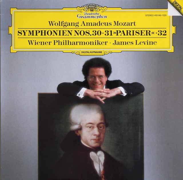 レヴァインのモーツァルト/交響曲第30、31番「パリ」ほか　独DGG　3525　LP レコード