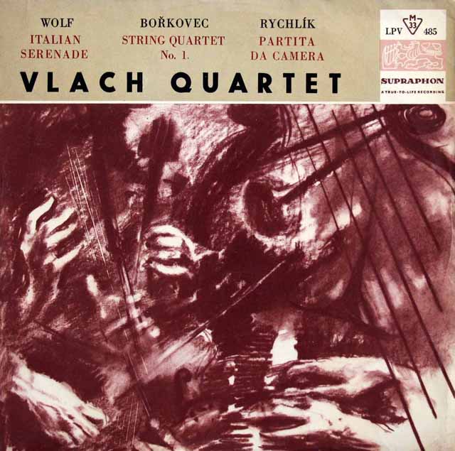 ヴラフ四重奏団のヴォルフ/イタリアン・セレナーデ ほか　チェコスロヴァキアSUPRAPHON　3525　LP レコード