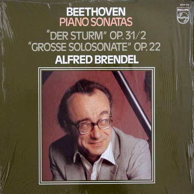 ブレンデルのベートーヴェン/ピアノソナタ 第17番「テンペスト」ほか　蘭PHILIPS　3525　LP レコード